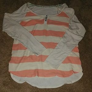 Large Semi-sheer Front Top